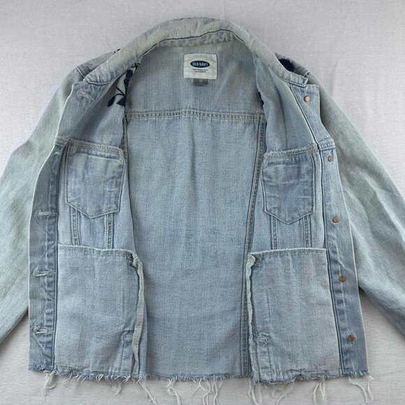Old Navy Embroidered Denim Jacket – XS - Picture 4 of 13